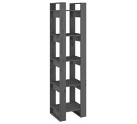 Berkfield Home Book Cabinet/Room Divider Grey 41x35x160 cm Solid Wood Pine | Size: 41 x 35 x 160 cm Berkfield Home Grey 41 x 35 x 160 cm