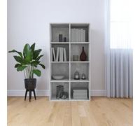 Berkfield Home Book Cabinet/Sideboard Concrete Grey 66x30x130 cm Engineered Wood | Size: 66 x 30 x 130 cm Berkfield Home Grey 66 x 30 x 130 cm