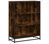 Berkfield Home Book Cabinet Smoked Oak 80.5x35x107.5 cm Engineered Wood in Brown Berkfield Home Brown 80.5x35x107.5 cm