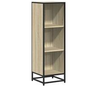 Berkfield Home Book Cabinet Sonoma Oak 33.5x33x107.5 cm Engineered Wood in Light Tan Berkfield Home Light Tan 33.5x33x107.5 cm
