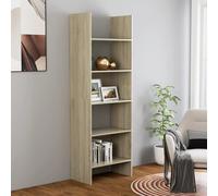 Berkfield Home Book Cabinet Sonoma Oak 60x35x180 cm Engineered Wood in Brown | Size: 60 x 35 x 180 cm Berkfield Home Brown 60 x 35 x 180 cm