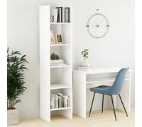 Berkfield Home Book Cabinet White 40x35x180 cm Engineered Wood | Size: 40 x 35 x 180 cm Berkfield Home White 40 x 35 x 180 cm