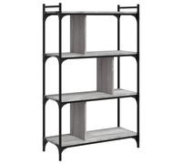 Berkfield Home Bookcase 4-Tier Grey Sonoma 76x32x123 cm Engineered Wood | Size: 76 x 32 x 123 cm Berkfield Home Grey 76 x 32 x 123 cm
