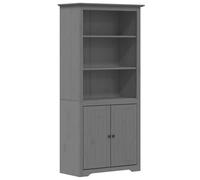 Berkfield Home Bookcase BODO Grey 80x40x172 cm Solid Wood Pine | Size: 80 x 40 x 172 cm Berkfield Home Grey 80 x 40 x 172 cm