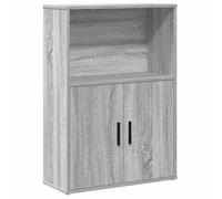 Berkfield Home Bookcase Grey Sonoma 60x24x85 cm Engineered Wood | Size: 60 x 24 x 85 cm Berkfield Home Grey 60 x 24 x 85 cm