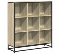 Berkfield Home Bookcase Sonoma Oak 97.5x33x107.5 cm Engineered Wood & Metal in Light Brown Berkfield Home Light Brown 97.5x33x107.5 cm