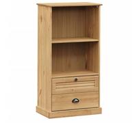 Berkfield Home Bookcase VIGO 60x35x114.5 cm Solid Wood Pine in Brown Berkfield Home Brown 60x35x114.5 cm