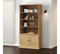 Berkfield Home Bookcase VIGO 85x35x170 cm Solid Wood Pine in Brown | Size: 85 x 35 x 170 cm Berkfield Home Brown 85 x 35 x 170 cm