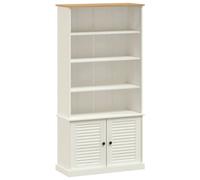 Berkfield Home Bookcase VIGO White 85x35x170 cm Solid Wood Pine | Size: 85 x 35 x 170 cm Berkfield Home White 85 x 35 x 170 cm