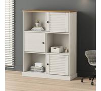 Berkfield Home Bookcase VIGO White 90x35x114.5 cm Solid Wood Pine Berkfield Home White 90x35x114.5 cm