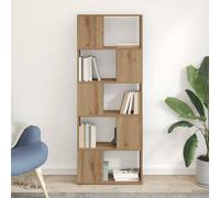 Berkfield Home Bookshelf Artisan oak Particle board 60 x 24 x 155 cm Bookshelf in Brown Berkfield Home Brown 60 x 24 x 155 cm