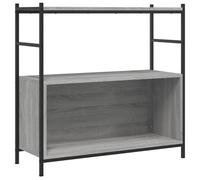 Berkfield Home Bookshelf Grey Sonoma 80x30x78.5 cm Engineered Wood & Iron Berkfield Home Grey 80x30x78.5 cm