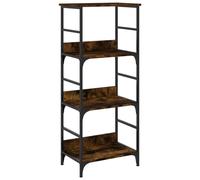 Berkfield Home Bookshelf Smoked Oak 50x33x117.5 cm Engineered Wood in Brown Berkfield Home Brown 50x33x117.5 cm