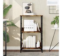 Berkfield Home Bookshelf Smoked Oak 50x33x82 cm Engineered Wood in Brown | Size: 50 x 33 x 82 cm Berkfield Home Brown 50 x 33 x 82 cm