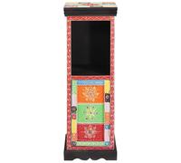 Berkfield Home Cabinet 30x30x90 cm Solid Wood Mango | Size: 30 x 30 x 90 cm Berkfield Home Multicolor 30 x 30 x 90 cm