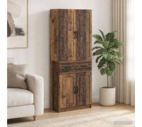 Berkfield Home Cabinet Set 2 pcs Old Wood Engineered Wood in Brown Berkfield Home Brown