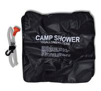 Berkfield Home Camp Shower Solar Shower Outdoor Bath 40 L in Black Berkfield Home Black