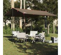 Berkfield Home Camping Tarp Brown 366x306 cm Waterproof Berkfield Home Brown 366x306 cm