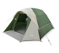 Berkfield Home Camping Tent Cabin 4-Person Green Waterproof Berkfield Home Green
