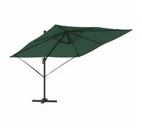 Berkfield Home Cantilever Roma Parasol Green 286x285x265 cm Aluminium | Size: 286 x 285 x 265 cm Berkfield Home Green 286 x 285 x 265 cm