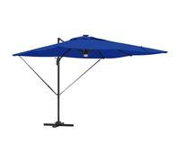 Berkfield Home Cantilever Roma Parasol with LEDs Azure Blue 286x285x270 cm Aluminium | Size: 286 x 285 x 270 cm Berkfield Home Blue 286 x 285 x 270 cm