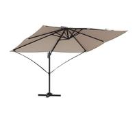 Berkfield Home Cantilever Umbrella Taupe Polyester Large Foldable Berkfield Home Taupe