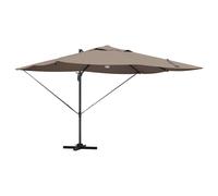 Berkfield Home Cantilever Umbrella - Taupe Taupe Fabric Large Height-Adjustable Berkfield Home Taupe
