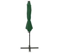 Berkfield Home Cantilever Umbrella with Pole & LED Lights Green 300 cm Berkfield Home Green