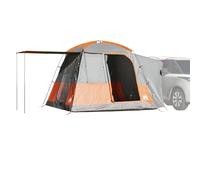 Berkfield Home Car Tent 4-Person Grey & Orange Waterproof Berkfield Home Orange