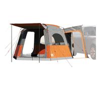 Berkfield Home Car Tent 4-Person Grey & Orange Waterproof Berkfield Home Orange