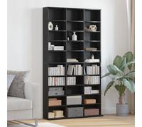 Berkfield Home CD Cabinet Black oak Engineered wood 101 x 23 x 177.5 cm Shelving Berkfield Home Black 101 x 23 x 177.5 cm