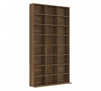 Berkfield Home CD Cabinet Brown Oak 102x23x177.5 cm Engineered Wood Berkfield Home Brown 102x23x177.5 cm