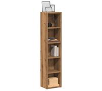 Berkfield Home CD Cabinets 2 pcs Artisan Oak 21x16x93.5 cm Engineered Wood in Brown Berkfield Home Brown 21x16x93.5 cm