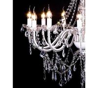 Berkfield Home Chandelier with 1600 Crystals in White Berkfield Home White