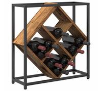 Berkfield Home Charming Wine Rack Old Wood 51x18x52, 5 cm Engineered Wood in Brown Berkfield Home Brown