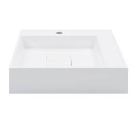 Berkfield Home Chic Wash Basin 50x50x12.3 cm Mineral Cast/Marble Cast White Berkfield Home White 50x50x12.3 cm