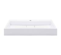 Berkfield Home Chic Wash Basin 80x46x11 cm Mineral Cast/Marble Cast White | Size: 80 x 46 x 11 cm Berkfield Home White 80 x 46 x 11 cm