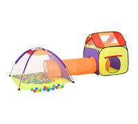 Berkfield Home Children Play Tent with 250 Balls Multicolour 338x123x111 cm | Size: 338 x 123 x 111 cm Berkfield Home Multicolor 338 x 123 x 111 cm