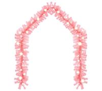 Berkfield Home Christmas Garland with LED Lights 5 m Pink Berkfield Home Pink