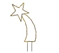 Berkfield Home Christmas Light Decoration with Spikes Meteor 115 LEDs 89 cm in Black Berkfield Home Black