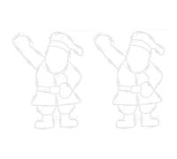 Berkfield Home Christmas Lights Santa Silhouette 2 pcs 35 LEDs Warm White Berkfield Home Multicolor