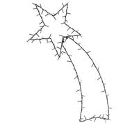 Berkfield Home Christmas Lights Shooting Star Silhouette 115 LEDs Warm White in Black Berkfield Home Black