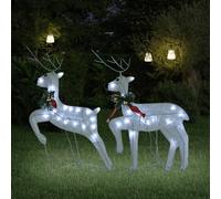 Berkfield Home Christmas Reindeers 2 pcs White 40 LEDs Berkfield Home White