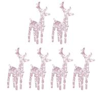 Berkfield Home Christmas Reindeers 6 pcs Warm White 240 LEDs Acrylic Berkfield Home White