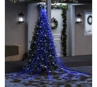 Berkfield Home Christmas Tree light 320 LEDs Blue 375 cm Berkfield Home Blue