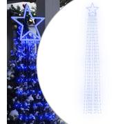Berkfield Home Christmas Tree light 320 LEDs Blue 375 cm Berkfield Home Blue