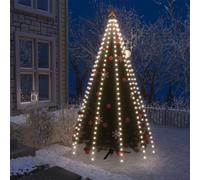 Berkfield Home Christmas Tree Net Lights with 250 LEDs Cold White 250 cm Berkfield Home White