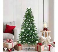 Berkfield Home Christmas Tree with 150 LEDs with Stand Green 150 cm PE Berkfield Home Green