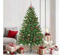 Berkfield Home Christmas Tree with 300 LEDs with Stand Green 180 cm PE Berkfield Home Green