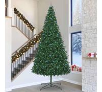 Berkfield Home Christmas Tree with Decorative String Lights Green 400 cm PVC Berkfield Home Green